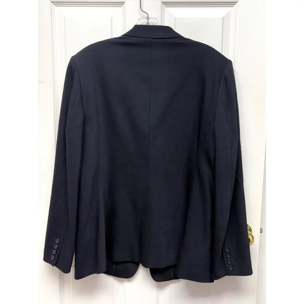 Vintage Talbots Blazer Navy Wool Coat Women’s 12 Made in Japan Classic Tailored